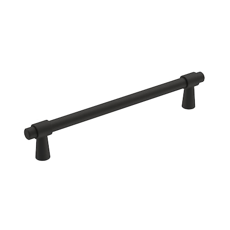 Amerock Destine 6-5/16 in 160 mm Center-to-Center Matte Black Cabinet Pull BP36860FB