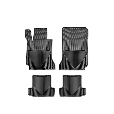 Weathertech Black, Front and Rear All Weather Floor Mats MB W204C B