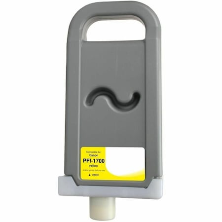 Cig WF Non-OEM New Yellow Wide Format Ink Cartridge for Canon PFI-1700 WCPFI1700Y