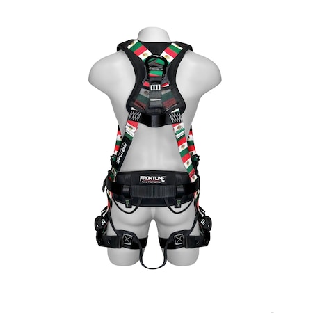 Frontline Combat Mexican Style Full Body Harness with Aluminum Hardware, S 110CTB-S-MX