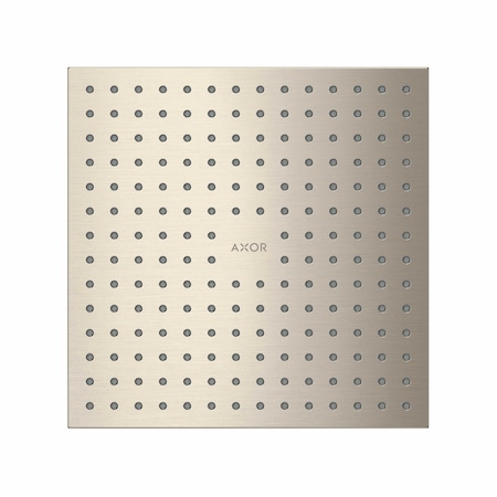Axor ShowerSolutions Showerhead 250 Square 2-Jet, 1.75 GPM in Brushed Nickel 35315821
