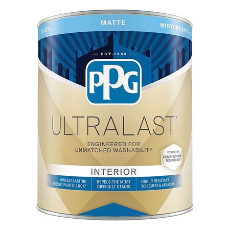 Ultralast Interior Paint, Neon Red, Matte, 1 Gallon C-9 Neon Red 13-240/01