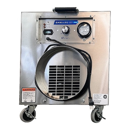 Omniclean NegativeAirMachine, 1000cfm, Silver, 115VAC OA1000 PRO