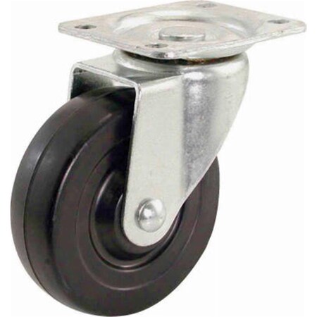 Highboy 9629 4 in. Rubber Wheel Swivel Plate Caster HI587653