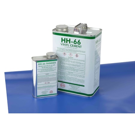 Mytee Products 18oz Vinyl Tarp Repair Kit, 18oz Blue Tarp Patch with Vinyl Cement and Thinner TRK-Pro-Blue