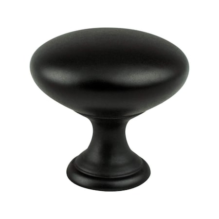 Berenson Traditional Advantage One Matte Black Round Knob 9021-1055-P