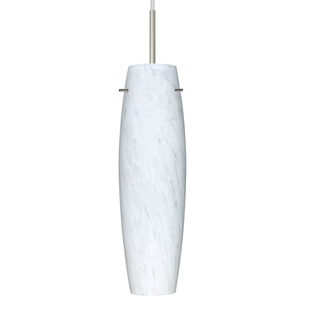 Besa Lighting Besa Suzi 11 Pendant, Carrera, Satin Nickel Finish, 1x 100W MAX E26 Base 1JT-412119-SN