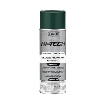 Seymour Midwest Hi-Tech Enamel Spray Paint-Gloss Hunter Green (12 oz) 16-128