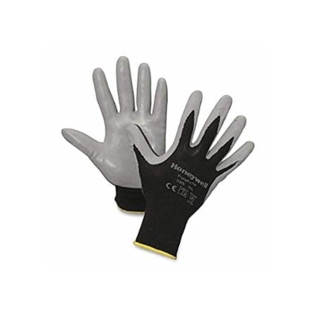 Honeywell 395 Pure Fit, 13-ga Nitrile Coated Palm/Fingertips with Nylon Liner/Knit Wrist Cuff, Small, 12PK 582-395-S