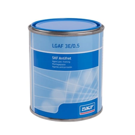 Skf Lubricant, 0.5 kg, Can, Mineral Oil, Synthetic Base, 482 Degrees F Max Op Temp, Beige LGAF 3E/0.5