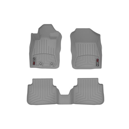 Weathertech Grey, Front and Rear Floorliners 461814-1-2