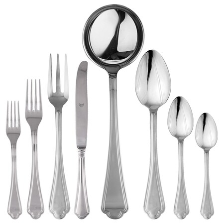 Mepra Leonardo Flatware Set - 43 Pieces - Stainless Steel 101822043