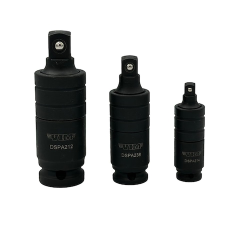 Vim Tools 3 Piece Impact Dual Swivel Pinless Adapter Set DSPA200