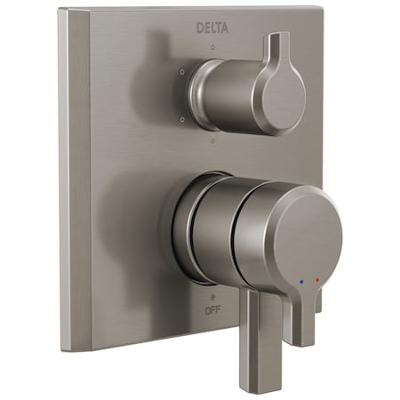 Delta Pivotal 2-Handle Monitor 17 Series Valve Trim with 6-Setting Diverter T27999-SS-PR
