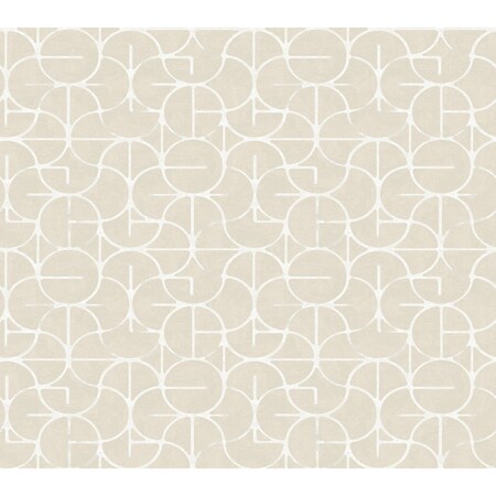 York Wallcoverings Looking Glass Beige Wallpaper FM1103