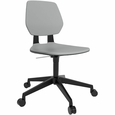 Safco Commute Task Chair, Gray Seat Color, Gray Back Color, 5-star Base, Gray, Black SAF7825GR