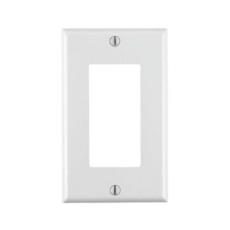 Ezgeneration 4.5 x 2.75 x 025 in. 1 Gang Thermoset Plastic Wall Plate, White EZ3304117