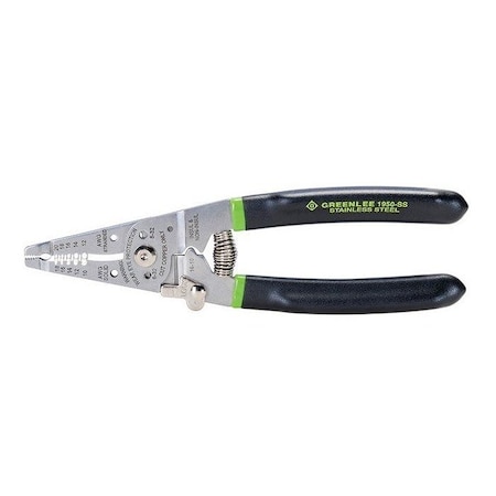Greenlee 7 1/4 in Wire Stripper Solid: 10 to 18 AWG, Stranded: 12 to 20 AWG 1950-SS