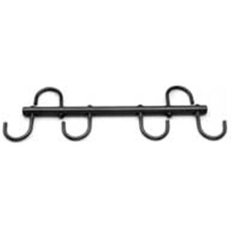 Partrade 4 Prong Swivel Tack Bar Black 17 Inch - 244280 64807