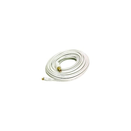 Audiovox 50-Ft. White RG6 Coaxial Cable With F Connectors VHW112R
