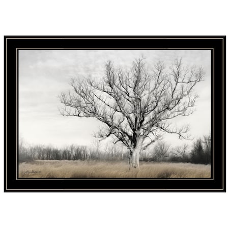 Homeroots Earth and Sky 2 Black Framed Print Wall Art 405025
