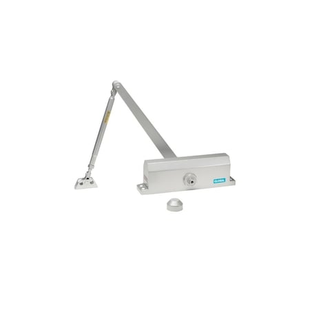 Global Door Controls Commercial Grade 3 Door Closer in Aluminum, Size 4, TC2200 Series TC2204-AL