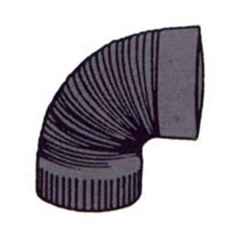 Gray Metal Elbow Corg 6 in. 30 Gauge Galv, 12PK 6-30-302C