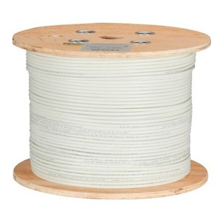 Black Box CAT6A 650-MHZ STRANDED ETHERNET BULK CABLE - UNSHIELDED UTP, CM PVC, POE, WHIT C6ABC50-STR-WH-1000