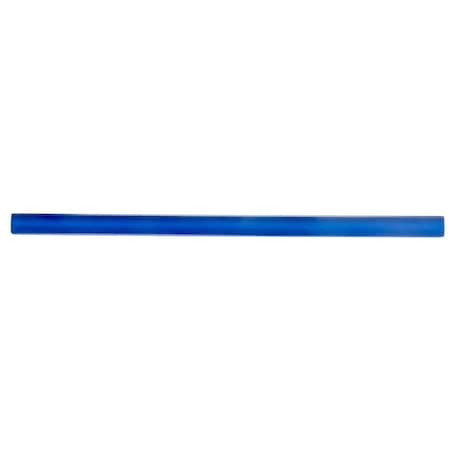 Apollo Tile Cobalt Blue 0.6 in x 12 in Glass Glossy Pencil Liner Tile Trim 0.5 sqft/case, 10PK T88012-15A