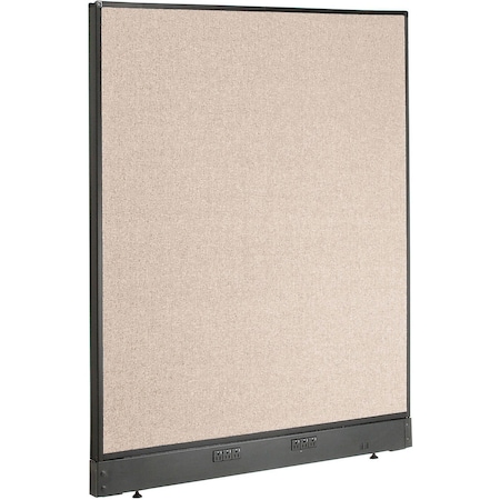 Global Industrial Interion Electric Office Partition Panel, 48-1/4"W x 46"H, Tan 240225ETN