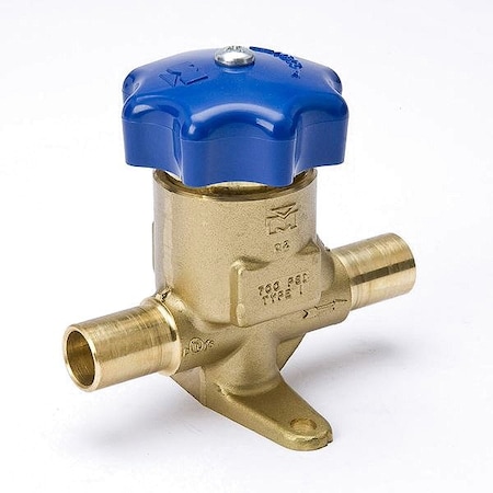 Mueller Industries Diaphragm Valve, Brass, 700 psi, 5/8 in A 14842