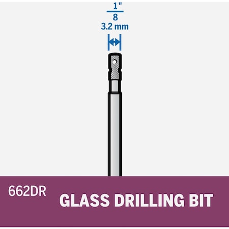 Dremel 1/8'' Diamond Glass Drilling Bit 662DR
