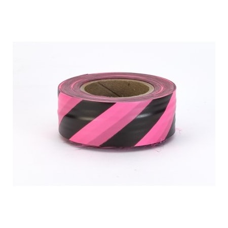 Mutual Industries FLAGGING TAPE PINK BLACK STRIPE, 12PK 16002-17591-1875