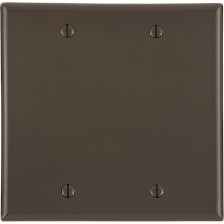 Leviton Wallplates 2 Gang Blank Wlplt Brown 80725