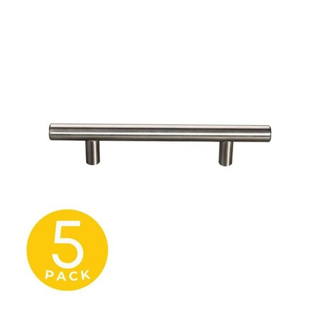 Sapphire Hollow Series 3 in. Center-to-Center Modern Stainless Steel Cabinet Hardware Handle/Pull, 5PK SP-HW3-SS-M-5