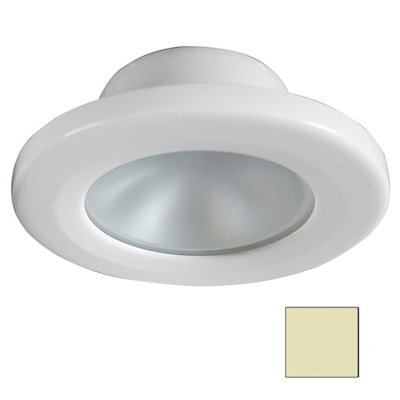 I2Systems Apeiron Screw Mount Light - Round - Warm White/White Finish APL-2W-30K-PW1