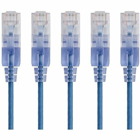 Monoprice SlimRun Cat6A Ethernet Patch Cable - Snagless RJ45_ UTP_ Pure Bare Cop 29425