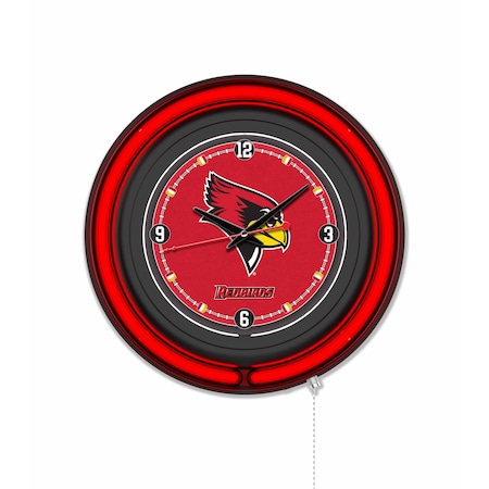 Holland Bar Stool Illinois State University 15 Double Neon Wall Clock Clk15BK