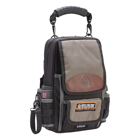 Veto Pro Pac Tool Bag, Black, Brown, Gray, Ballistic Polyester, 2 Pockets MB3