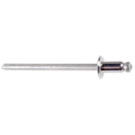Auveco Specialty Rivet 1/8in Diameter 1/32in-1/8in Grip Stainless Steel, 100PK 17469