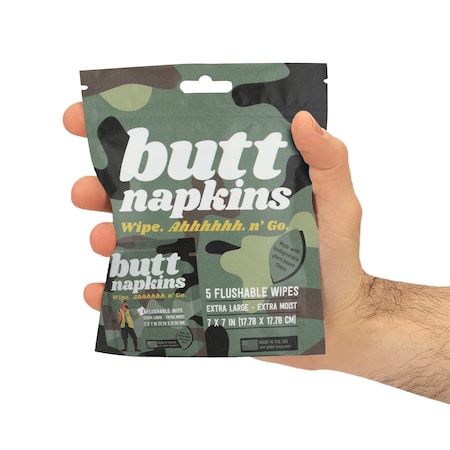 Butt Napkins Butt Napkins, Hunting, 5PK BNAPS-5-HUNT