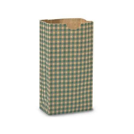 Nashville Wraps Hunter Gingham Gift Sack, 4 lb Bag 5x3x9.5, 250PK GB4GH
