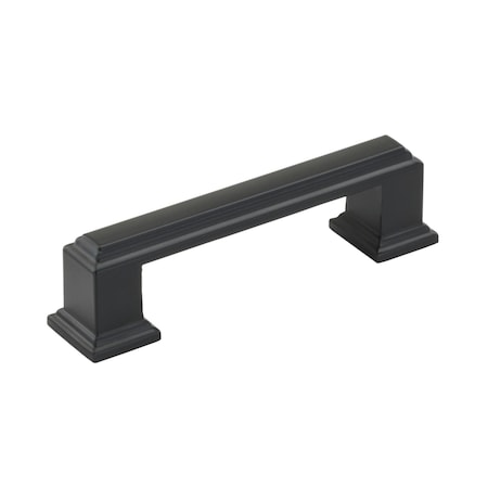 Amerock Appoint 3 in 76 mm Center-to-Center Matte Black Cabinet Pull BP36764FB