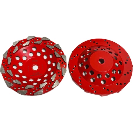 Vantage Product Double PNR Segmented Cupwheel, Concrete Cutting, 7'', Fine PNR724A360