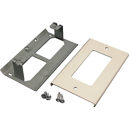 Wiremold GFCI Cover Fitting, Ivory, Steel V3048R