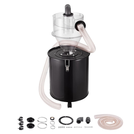 Vevor Cyclone Dust Separator w/ Tank Vacuum Cleaner Separator 4" for 13 Gal Tank SKL400