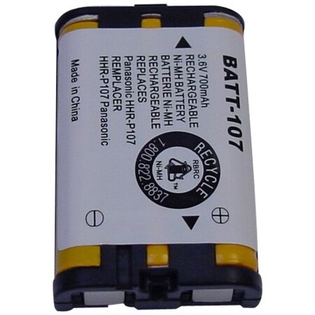 Ultralast Dantona BATT-107 Cordless Phone Battery - For Phone - Battery Rechargeable - 700 mAh - 3.6 V DC BATT-107
