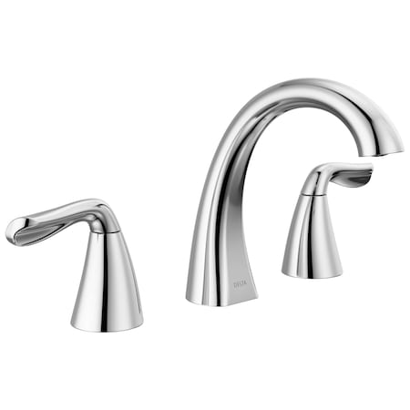 Delta Arvo Two Handle Widespread Bathroom Faucet In Chrome 35840LF