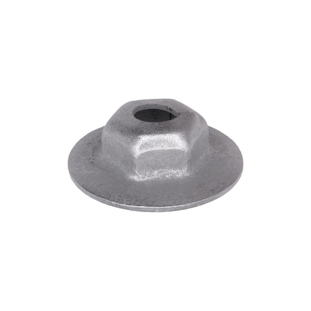 Auveco Washer Lock Nut 1/4in-20 13/16in O.D. 7/16in Hex, 100PK 2562