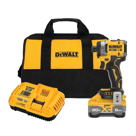 Dewalt 20V MAX* XR 3-Speed 1/4" High Torque Impact Driver Kit DCF860WW1